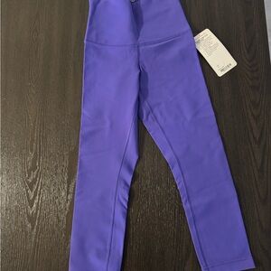 lululemon athletica Vibrant Purple Wunder Under Crop Leggings